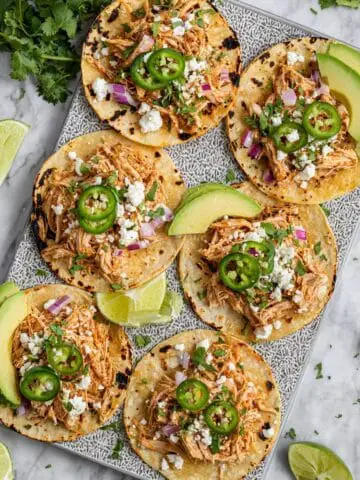 Healthy Crockpot Chicken Tacos Recipe