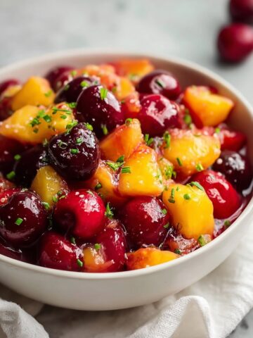 Delicious Peach Cherry Salsa Recipe