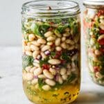 Marinated White Beans with Herbs and Roasted Red Peppers Recipe
