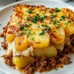 Hobo Casserole with Ground Beef and Cheddar Cheese Recipe