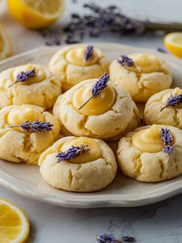 Easy Lemon Lavender Thumbprint Cookies Recipe