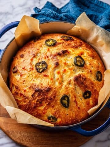 Jalapeno Cheddar Dutch Oven Bread Recipe