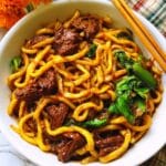 Easy Black Pepper Beef Udon Recipe