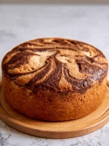 Delightful Marble Cake with Vanilla and Cocoa Swirls Recipe