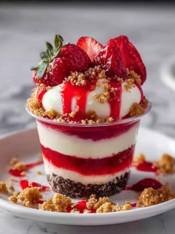Strawberry Crunch Cheesecake Cups Recipe