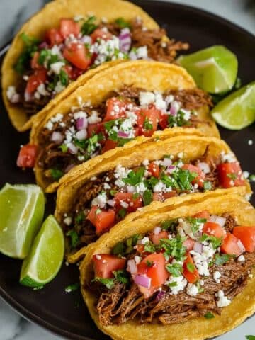 Easy Crock Pot Carne Asada Street Tacos Recipe
