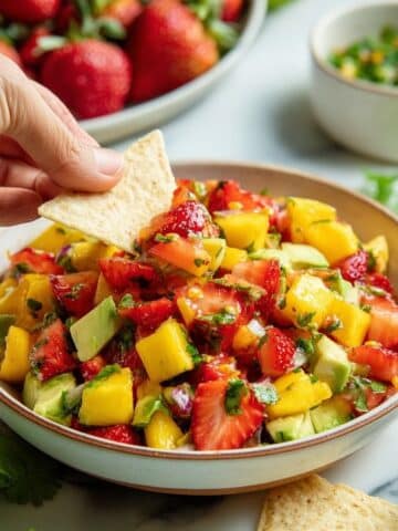 Fresh Avocado Strawberry Mango Salsa Recipe