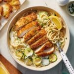 Creamy Lemon Chicken Pasta with Zucchini Recipe