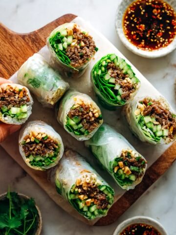 Thai Basil Beef Rolls Recipe