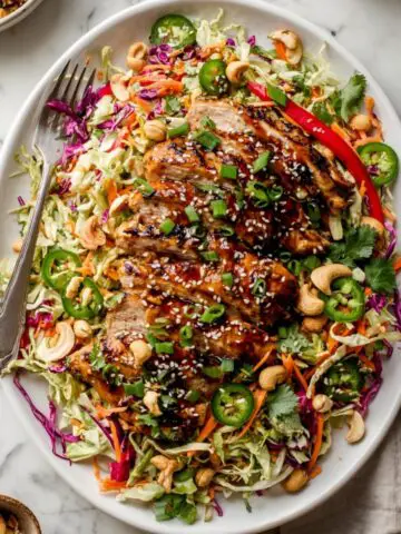 Sesame Chicken Cabbage Crunch Salad Recipe