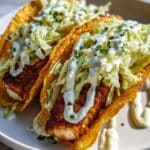 Dill Pickle Ranch Smash Chicken Tacos with Crispy Cheese Lace Recipe