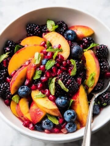 Summer Peach Fruit Salad Recipe