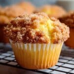 Homemade Peach Cobbler Muffins Recipe