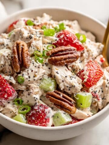 Strawberry Pecan Poppy Seed Chicken Salad Recipe