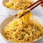 Garlic Noodles with Savory Oyster, Soy, and Sesame Sauce Recipe