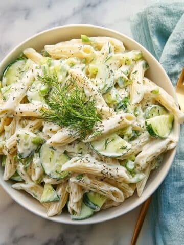 Healthy Cucumber Pasta Salad Recipe