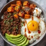 Hot Honey Ground Beef Bowls Recipe