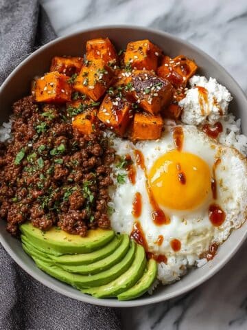 Hot Honey Ground Beef Bowls Recipe