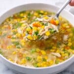 Shredded Chicken Corn Soup (Sweet, Light, Comfort Food) Recipe
