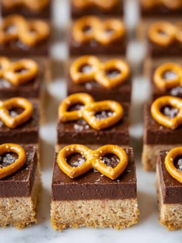 No Bake Pretzel Peanut Butter Bars Recipe
