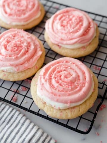 Pink Velvet Crumbl Cookie with Cream Cheese Frosting Recipe