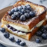Cheesecake Stuffed French Toast with Berry Sauce Recipe