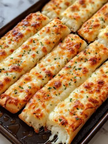 Cheesy Sourdough Breadsticks Recipe