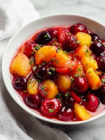 Delicious Peach Cherry Salsa Recipe