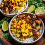 Glazed Chicken Mango Bowl Recipe