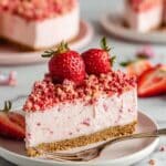 No-Bake Strawberry Crunch Cheesecake Recipe