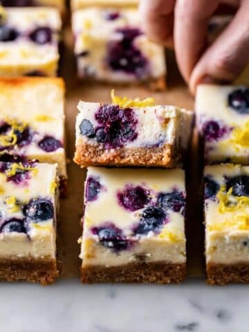 Lemon Blueberry Cheesecake Bars Recipe