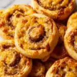 4-Ingredient Cheesy Sausage Pinwheels Recipe