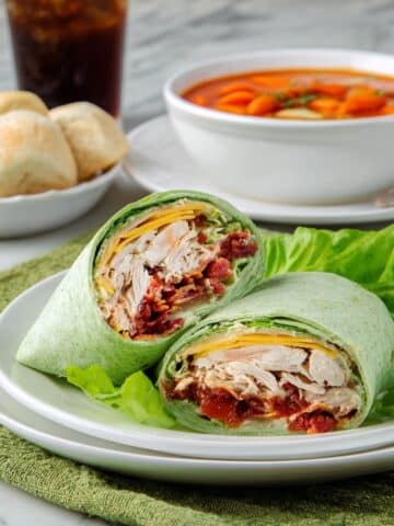 California Club Chicken Wraps Recipe