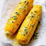 Garlic-Herb Butter Roasted Corn Recipe