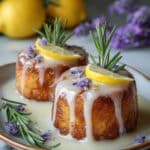 Easy Mini Lemon Cakes with Lavender Glaze Recipe