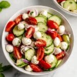 Fresh and Easy Cucumber Caprese Salad Recipe