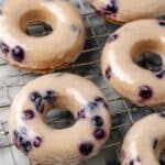 Baked Blueberry Donuts with Vanilla Glaze Recipe