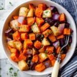 Roasted Root Vegetables with Balsamic, Maple, and Parmesan Recipe