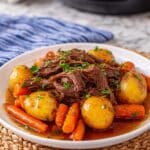 Crockpot Pot Roast with Baby Potatoes and Carrots Recipe
