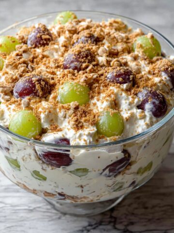 Creamy Grape Salad with Pecans Recipe