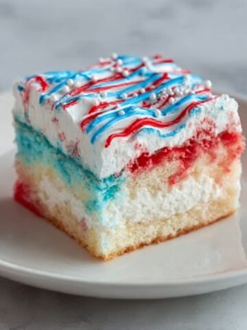 Red, White & Blue Poke Cake Recipe