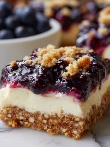 Cream Cheese Lemonade Dessert with Blueberry Topping Recipe