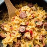 Easy One Pot Creamy Cajun Sausage Pasta Recipe