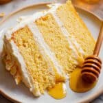 Cornbread Cake with Whipped Honey Buttercream Frosting Recipe