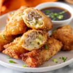 Crunchy Philly Cheesesteak Egg Rolls Recipe