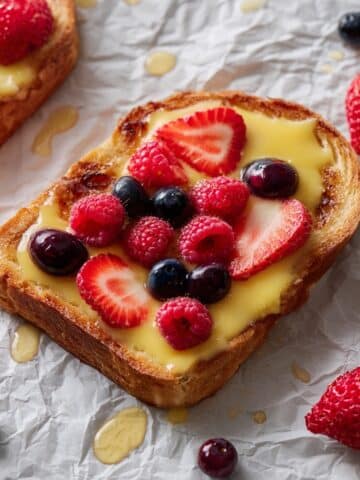 Yogurt Toast with Berries and Cinnamon Recipe