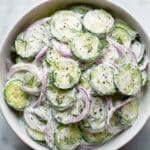 Creamy Cucumber Salad Recipe