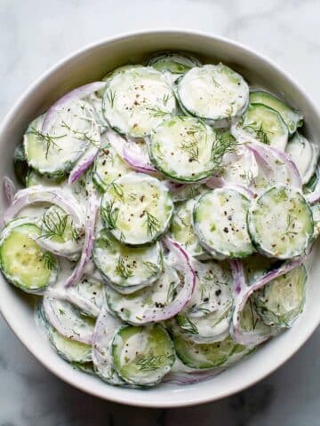 Creamy Cucumber Salad Recipe