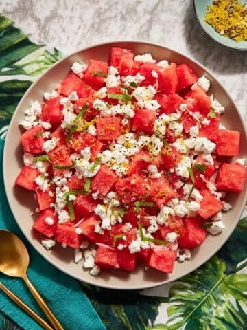 Watermelon, Feta, and Mint Salad Recipe