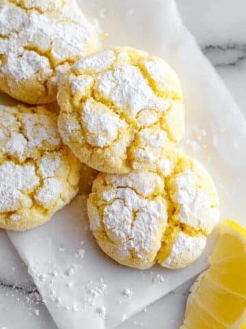 Fresh Lemon Crinkle Cookies Recipe